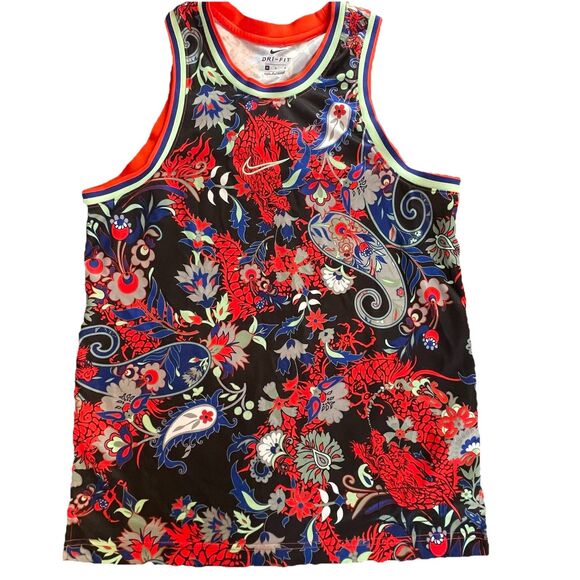 Nike Mens DNA Dragon Basketball Jersey Mens Medium Sleeveless Ck6301 457 - Picture 1 of 11